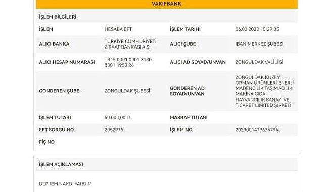 İşadamı Ofluoğlu'ndan Deprem Bölgesine 100 Bin Liralık Yardım - Genel ...