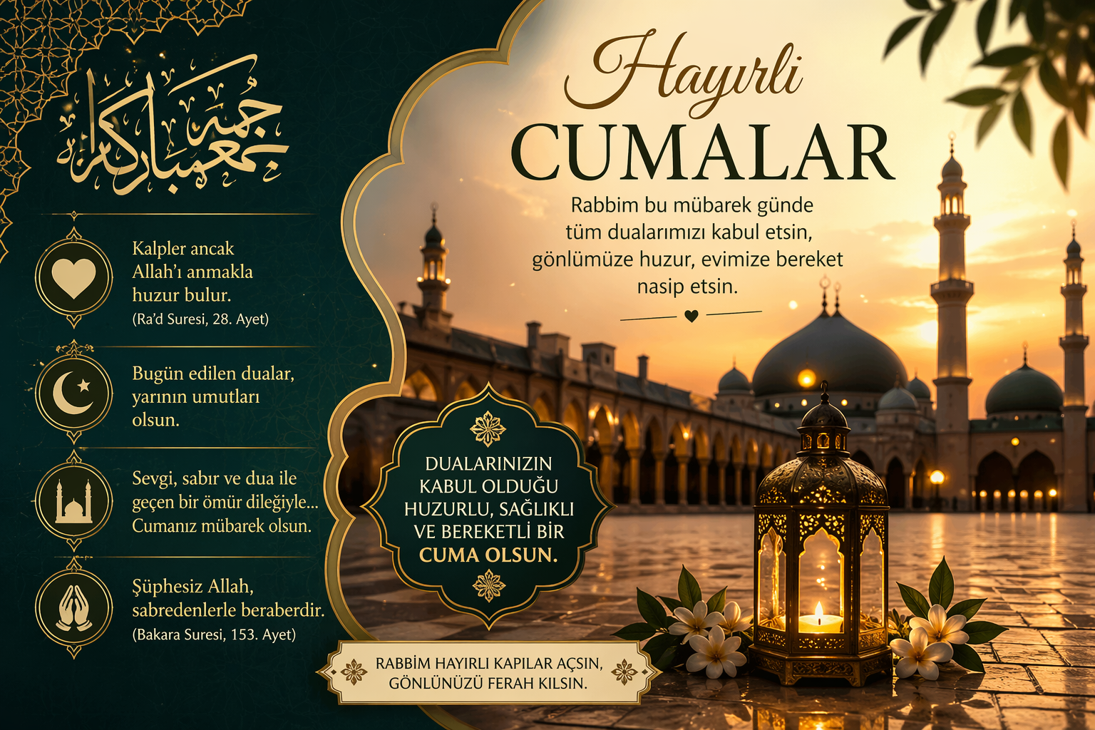Hiç Görülmemiş En güzel Cuma mesajları